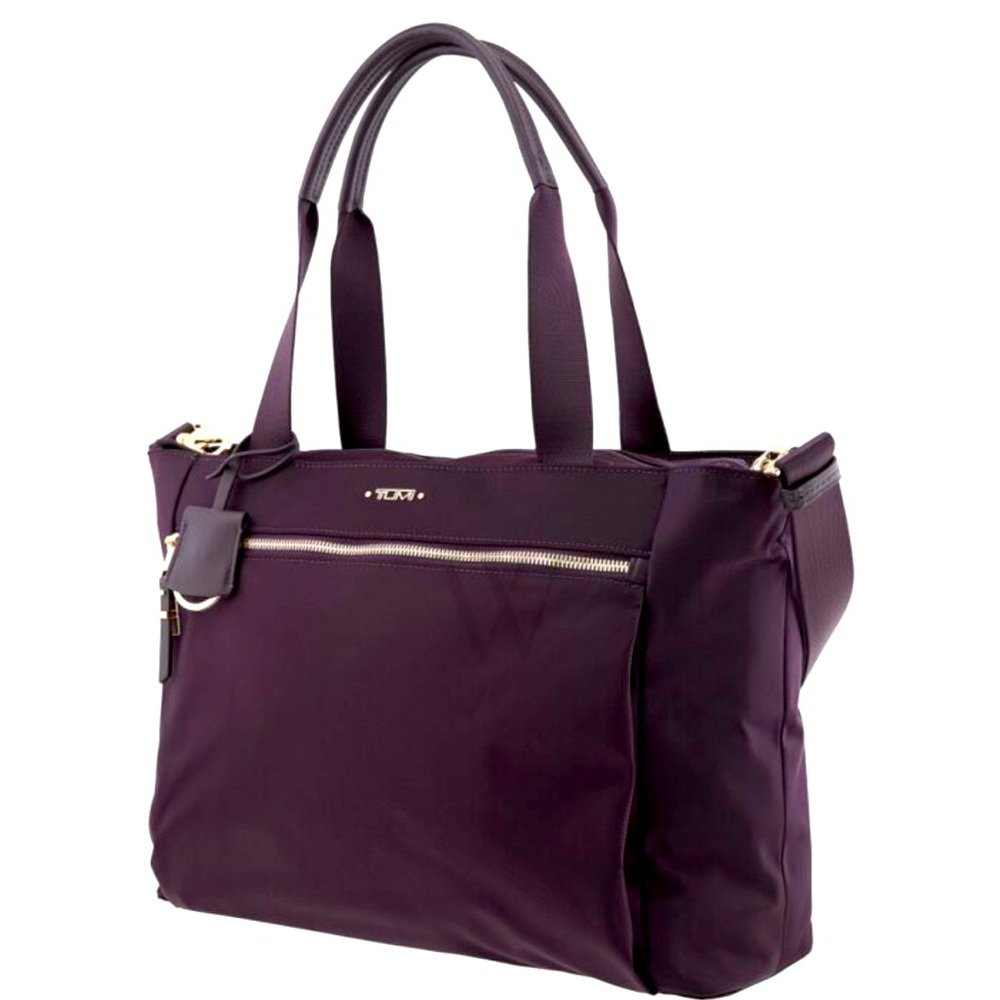 TUMI Voyageur Mauren Tote Blackberry Purple Like New